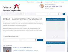 Tablet Screenshot of dac.de